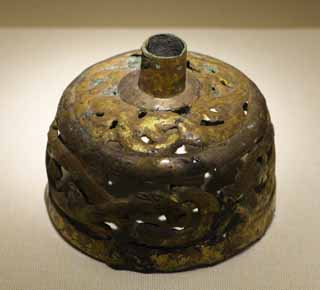 fotografia, material, livra, ajardine, imagine, proveja fotografia, isto Museu de Han Ocidental do Nanyue Rei Mausolu UMA decorao de bronze dourada, sepultura, sepultura de montculo de enterro, , Pas de Minagoshi