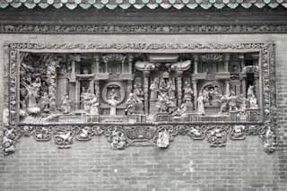 Foto, materiell, befreit, Landschaft, Bild, hat Foto auf Lager,Chen Klanstempel, Chinesisches privates industrielles Knste-Gebude, Backsteinskulptur, sdlicher Adliger, Dekoration