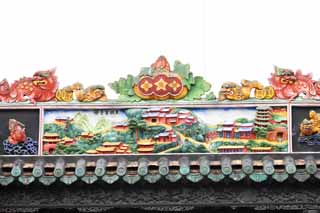 photo,material,free,landscape,picture,stock photo,Creative Commons,Chen Clan Temple, Chinese private industrial arts building, brick sculpture, southern noble, Decoration