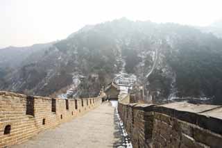 photo,material,free,landscape,picture,stock photo,Creative Commons,Mu Tian Yu Great Wall, castle wall, lookout in a castle, The Hsiung-Nu, 