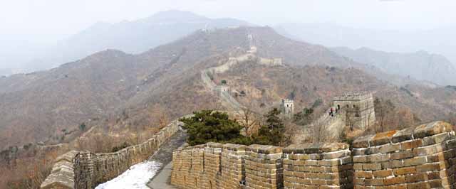 fotografia, materiale, libero il panorama, dipinga, fotografia di scorta,Mu Tian Yu il grande muro, muro di castello, guardia in un castello, Il Hsiung-Nu, 