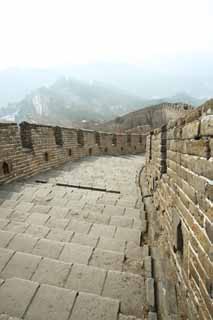 photo,material,free,landscape,picture,stock photo,Creative Commons,Mu Tian Yu Great Wall, castle wall, lookout in a castle, The Hsiung-Nu, 