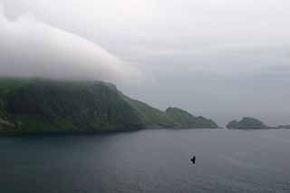 foto,tela,gratis,paisaje,fotografa,idea,Montaa con nubes de sombrero., Costa, Nube, Cielo, Mar