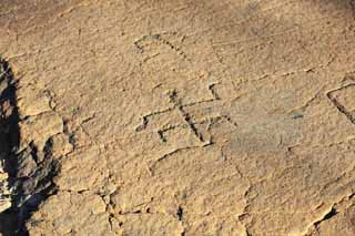 Foto, materiell, befreit, Landschaft, Bild, hat Foto auf Lager,Puako Petroglyph, Lava, Schlieen Sie Kunst ab, Petroglyph, kaha-kii