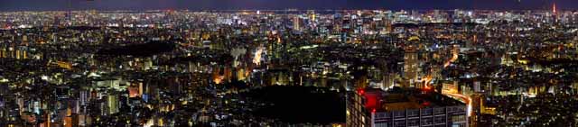 Foto, materieel, vrij, landschap, schilderstuk, bevoorraden foto,Tokio panorama, Gebouw, Ikebukuro, Neon, 