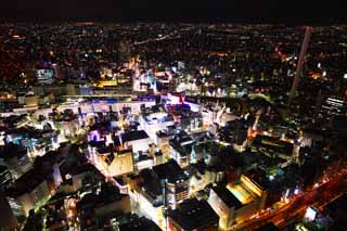 Foto, materiell, befreit, Landschaft, Bild, hat Foto auf Lager,Ikebukuro-Station, Gebude, Ikebukuro, Neon, 