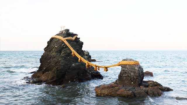 fotografia, materiale, libero il panorama, dipinga, fotografia di scorta,Una pietra di coppia, L'aurora, Accoppi l'armonia, , Futamigaura