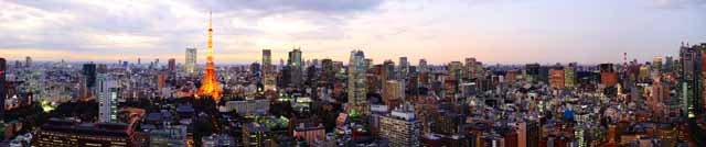 photo,material,free,landscape,picture,stock photo,Creative Commons,Tokyo night view, building, The downtown area, Tokyo Tower, Toranomon