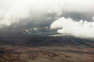 fotografia, materiale, libero il panorama, dipinga, fotografia di scorta,Mt. Kilauea, Lavico, Il cratere, Halema'uma'u, Fumo