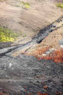 Foto, materiell, befreit, Landschaft, Bild, hat Foto auf Lager,Hawaii-Insel therische Fotografie, Lava, Der Krater, Riss im Boden, forsten Sie Feuer