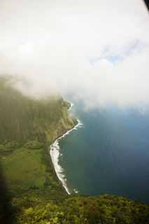 Foto, materieel, vrij, landschap, schilderstuk, bevoorraden foto,Hawaii Island Waimanu Valley, , , , 