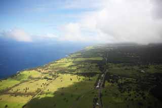 Foto, materieel, vrij, landschap, schilderstuk, bevoorraden foto,Hawaii Island coast, , , , 