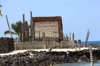 photo,material,free,landscape,picture,stock photo,Creative Commons,Pu'uhonua o Honaunau, , , , 