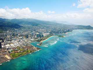 Foto, materieel, vrij, landschap, schilderstuk, bevoorraden foto,Hawaii Oahu, , , , 