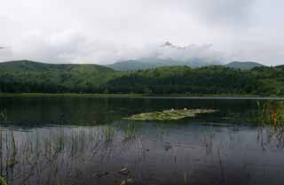 foto,tela,gratis,paisaje,fotografa,idea,El pantano de Otatomari., Superficie de agua, Montaa, Cielo, Nube