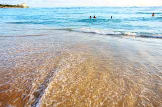 Foto, materieel, vrij, landschap, schilderstuk, bevoorraden foto,Waikiki Beach., , , , 