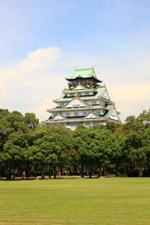 Foto, materieel, vrij, landschap, schilderstuk, bevoorraden foto,Toren van Osaka Castle, , , , 