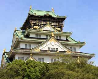 photo,material,free,landscape,picture,stock photo,Creative Commons,Tower of Osaka Castle, , , , 