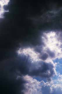 photo,material,free,landscape,picture,stock photo,Creative Commons,Darkness of clouds, cloud, sun, sky, light