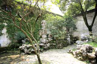 fotografia, material, livra, ajardine, imagine, proveja fotografia,Lingering Garden Courtyard, , , , 