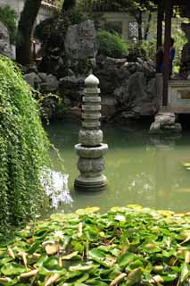 photo,material,free,landscape,picture,stock photo,Creative Commons,Lingering Garden pond, , , , 