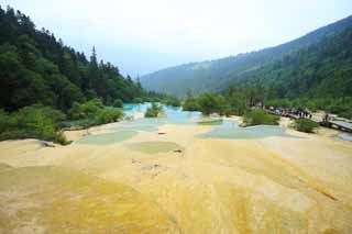 fotografia, materiale, libero il panorama, dipinga, fotografia di scorta,Huanglong ?? Irodorichi, , , , 