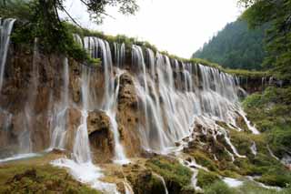 Foto, materieel, vrij, landschap, schilderstuk, bevoorraden foto,Paarden Nuo Datum Akira waterval, , , , 