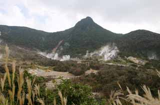 photo,material,free,landscape,picture,stock photo,Creative Commons,Ohwakudani, Hakone, volcano, terrestrial heat, mountain