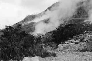 Foto, materiell, befreit, Landschaft, Bild, hat Foto auf Lager,Ohwakudani, Hakone, Vulkan, irdische Hitze, Berg