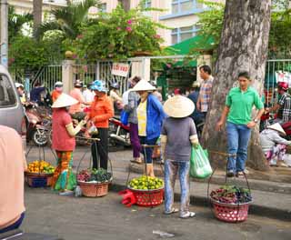 fotografia, material, livra, ajardine, imagine, proveja fotografia,Ruas de Ho Chi Minh City, , , , 