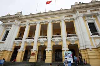 photo,material,free,landscape,picture,stock photo,Creative Commons,Hanoi Municipal Theatre, , , , 