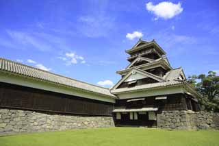 Foto, materieel, vrij, landschap, schilderstuk, bevoorraden foto,In Kumamoto Castle, , , , 