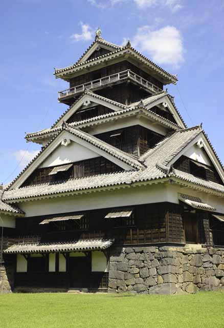 Foto, materieel, vrij, landschap, schilderstuk, bevoorraden foto,In Kumamoto Castle, , , , 