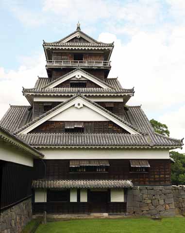 Foto, materieel, vrij, landschap, schilderstuk, bevoorraden foto,In Kumamoto Castle, , , , 