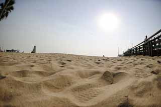 Foto, materieel, vrij, landschap, schilderstuk, bevoorraden foto,Zand heuvel, Zandige kustlijn, Voetspoor, Zand, Badend strand