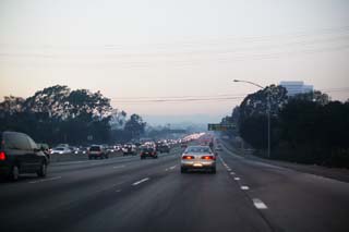 photo,material,free,landscape,picture,stock photo,Creative Commons,To Santa Monica, highway, car, highway, signboard