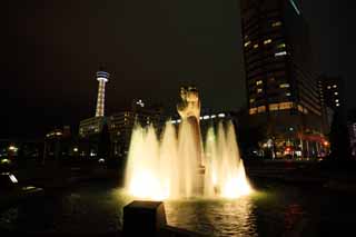 photo,material,free,landscape,picture,stock photo,Creative Commons,Port of Yokohama in the night, , , , 