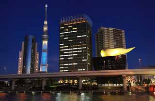 photo,material,free,landscape,picture,stock photo,Creative Commons,The Asakusa and Sky Tree, , , , 