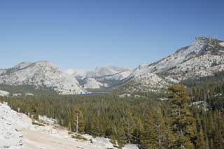 photo,material,free,landscape,picture,stock photo,Creative Commons,Scenery with Tenaya lake, pond, lake, rocky mountain, The forest