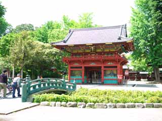 Foto, materieel, vrij, landschap, schilderstuk, bevoorraden foto,Nezu Shrine tower gate, , , , 