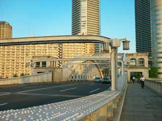 photo,material,free,landscape,picture,stock photo,Creative Commons,Dusk in the Kachidoki Bridge, , , , 