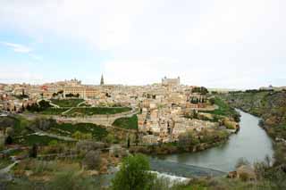 photo,material,free,landscape,picture,stock photo,Creative Commons,A panoramic view of Toledo, , , , 