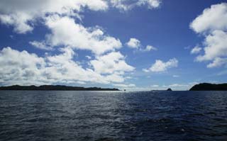 Foto, materiell, befreit, Landschaft, Bild, hat Foto auf Lager,Der Himmel eines sdlichen Landes, Insel, blauer Himmel, Wolke, Welle