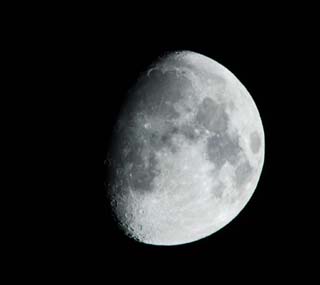 photo,material,free,landscape,picture,stock photo,Creative Commons,The moon, The moon, crater, night sky, rabbit