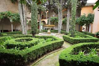 photo,material,free,landscape,picture,stock photo,Creative Commons,Alhambra Palace Linda Graha patio, , , , 