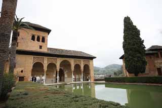 fotografia, material, livra, ajardine, imagine, proveja fotografia,A Torre do Palcio de Alhambra senhora, , , , 