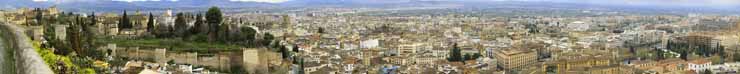 Foto, materieel, vrij, landschap, schilderstuk, bevoorraden foto,Een panoramisch uitzicht over Granada, , , , 