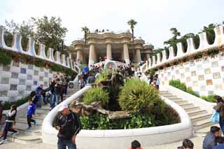 fotografia, material, livra, ajardine, imagine, proveja fotografia,Parque Guell, , , , 