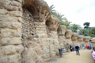 fotografia, material, livra, ajardine, imagine, proveja fotografia,Parque Guell, , , , 