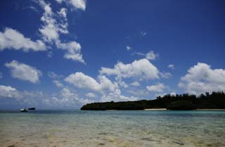 fotografia, materiale, libero il panorama, dipinga, fotografia di scorta,Golfo di Kawahira di pomeriggio, Il mare, cielo blu, nube, pietra